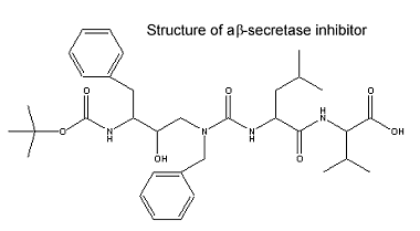 Structure of β-secretase inhibitor